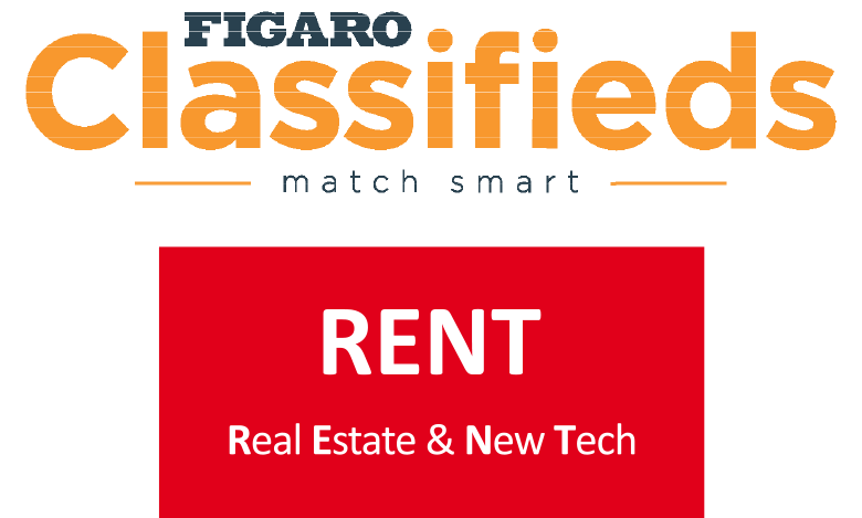 Logo de notre client Figaro Classifieds pour les salons RENT