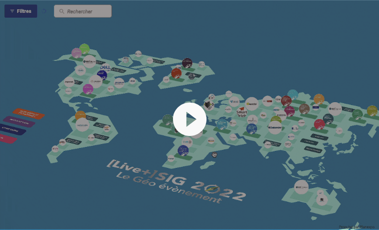 Plan interactif 3D d'ESRI pour l'événement SIG 2022