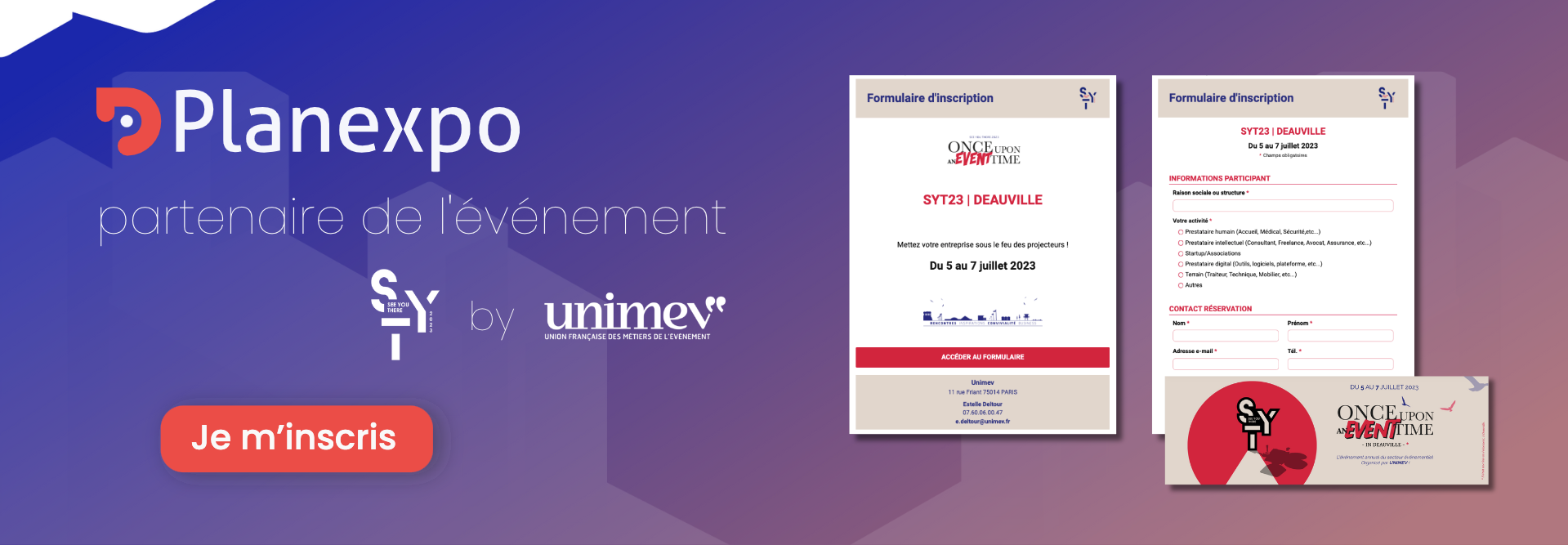 Bandeau annonce partenariat événement see you there organisé par UNIMEV