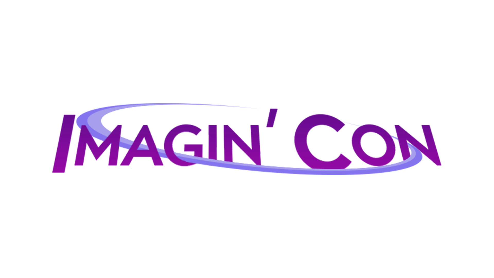 Logo de l'Association Imagin'Con. On y voit le nom IMAGIN'CON en majuscule avec un nuage blanc sur le fond.